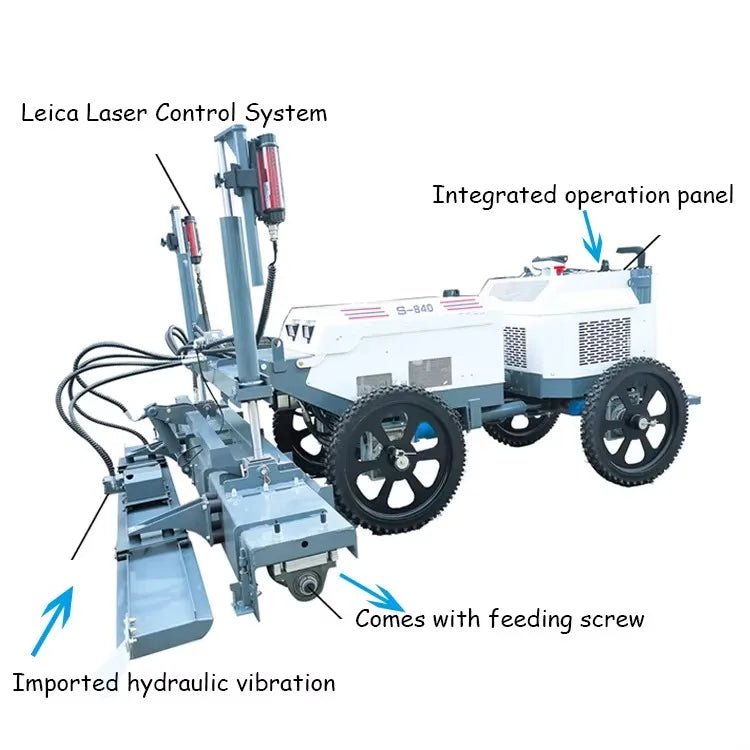 Quality Concrete Laser Screed Self Leveling Machine for Large Scale Construction Site Leveling