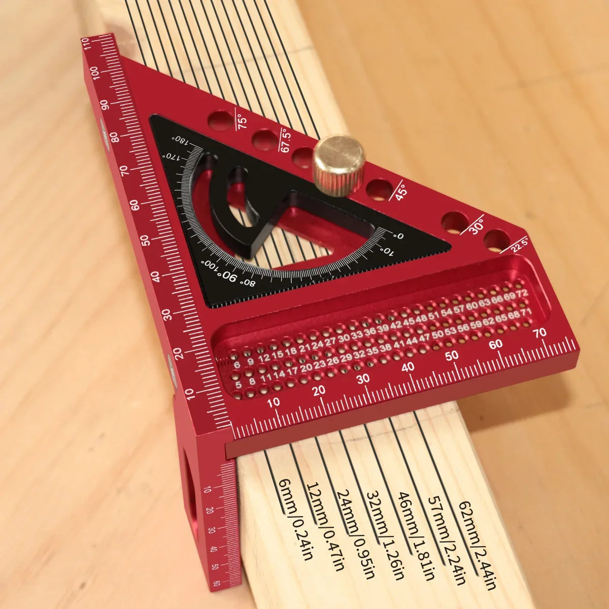 2-in-1 Upgraded Carpentry Set Square - with  Small Triangle Ruler - 3D Multi-Angle Carpentry Square Protractor With Angle Tool