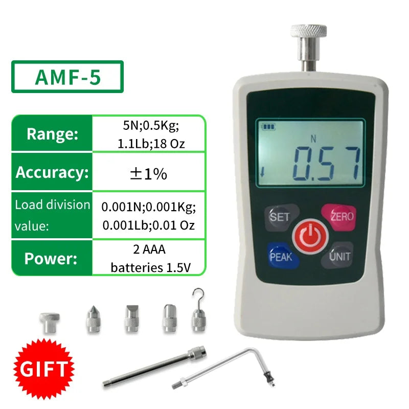 ALIYIQI Trigger Pull Pul Force Gauge Four Units Professional Gun Dynamometer With Large LCD Screen For School Teaching Mechanics