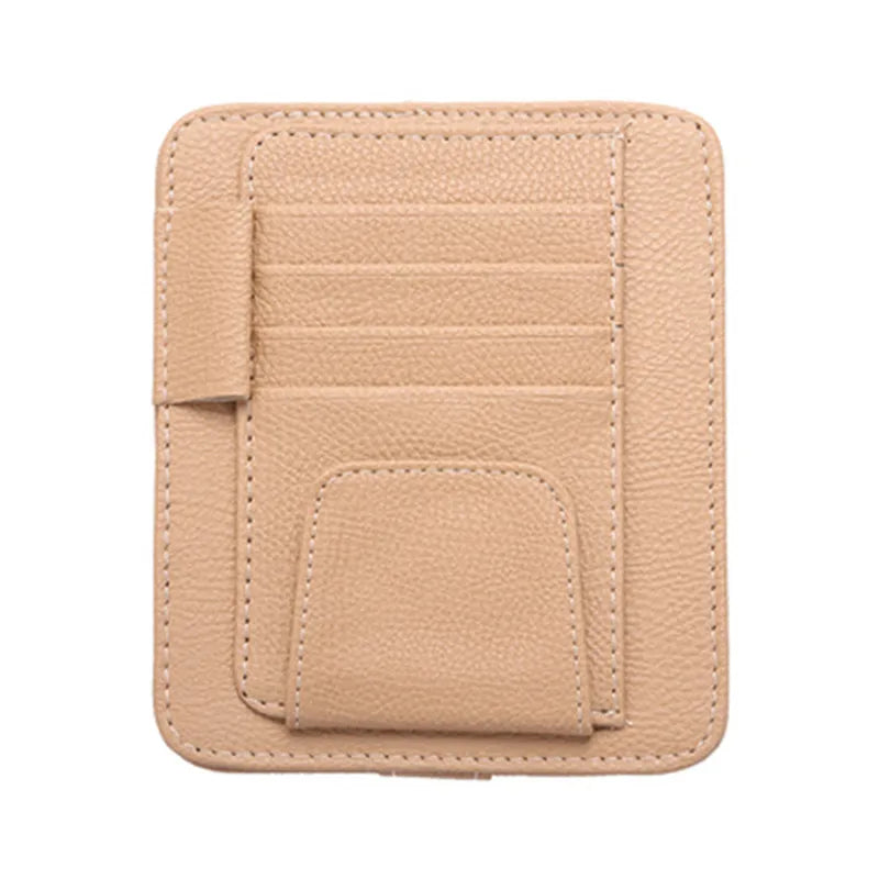 Car Sun Visor Storage Bag Car Glasses Clip Car Interior Supplies 12.5*15CM Car Business Card Holder Bill Holder