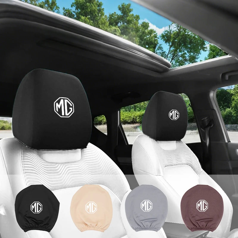 Car Seat Headrest Protective Cover Anti-Dirty Pillow Protector For Morris Garages MG 6 3 5 7 TF ZR ZS HS GS GT Hector RX5 RX8