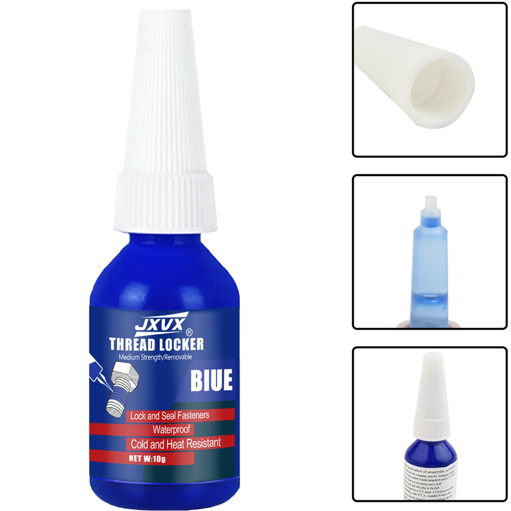 lock tight Thread Blue Thread Locking Agent, Medium Strength Blue Anaerobic Adhesive for Fixing Screws and Nuts, Anti-Loosening, Anti-Corrosion, Oil Resistant, Loctite Removable Loosening/Corrosion.