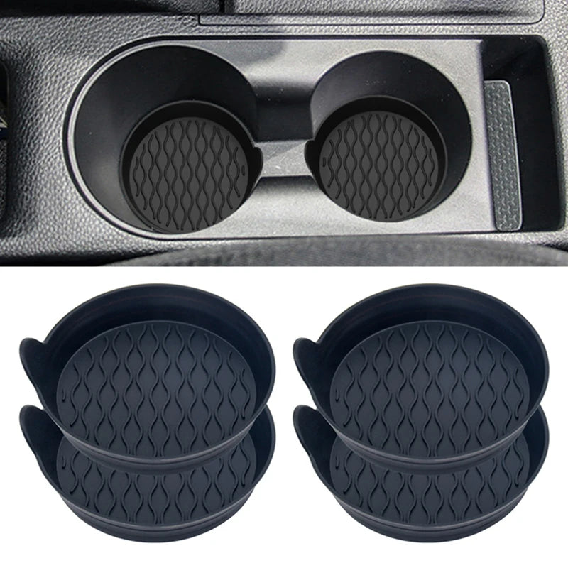 1pcs Car Cup Holder Coaster Silicone Cup Holder Insert Universal Non-Slip Cup Holders Car Accessories Interior Silent Cup Pad