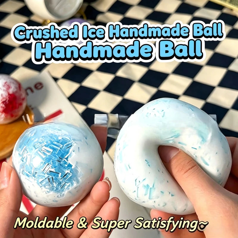 Crispy Handmade Ball Squishy Slow Rising Crushed Ice Handmade Ball | Stress Relief Sensory Fidget Toy for Anxiety ADHD Autism