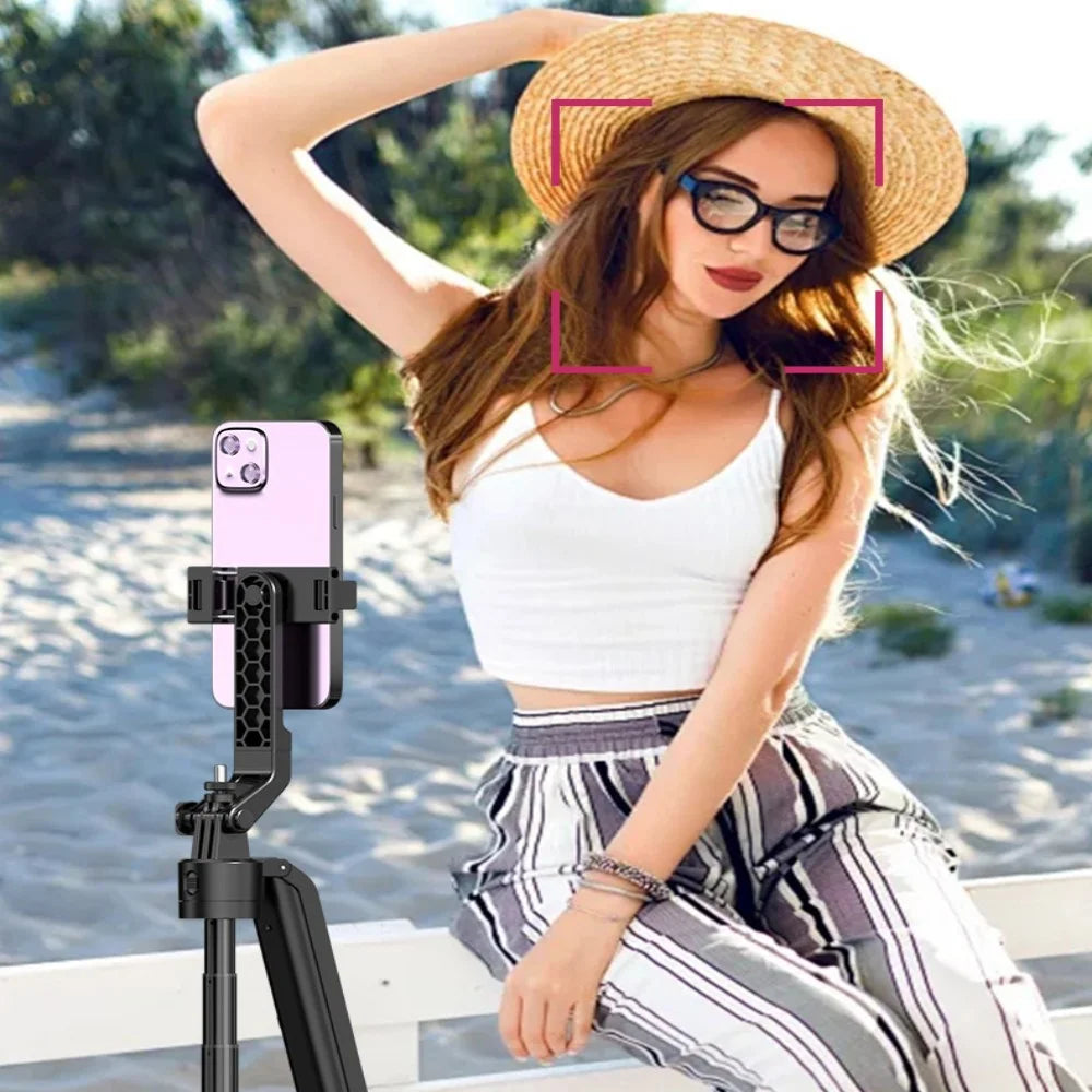 FGCLSY NEW AI face traking For Xiaomi Selfie Stick with Wireless Bluetooth Extended Tripod with Remote Shutter for IOS Cellphone