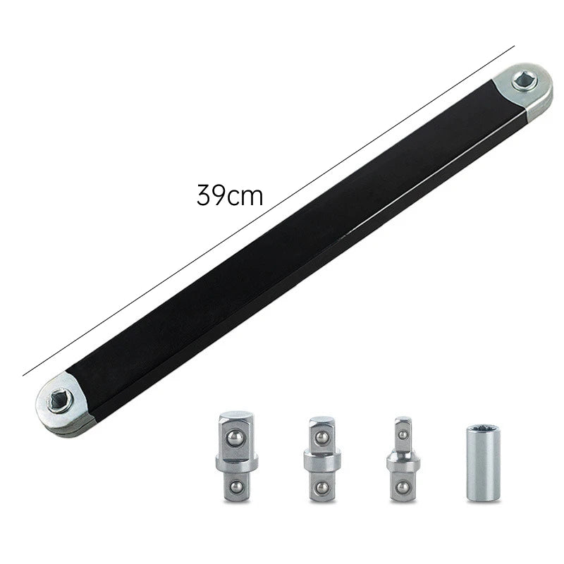 Compact Offset Extension Wrench 4 Adapter Dual Purpose Impact Socket Ratchet for Automotive Hand Tool
