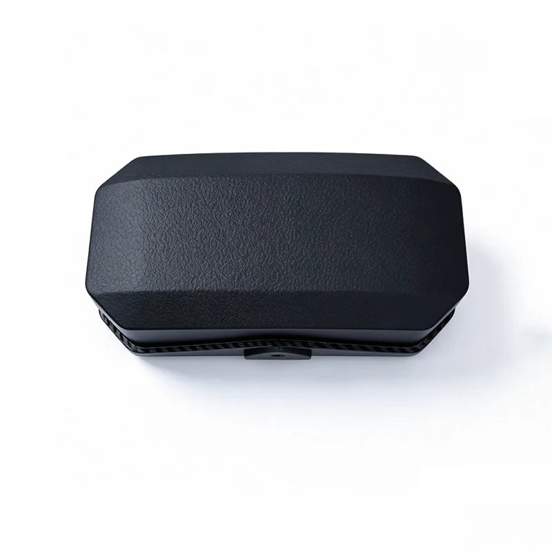 Universal Carbon Fiber Press Car Sunglasses Holder, Sun Visor Anti-Scratch Eyeglasses Storage Box, Car Interior Upgrade Part