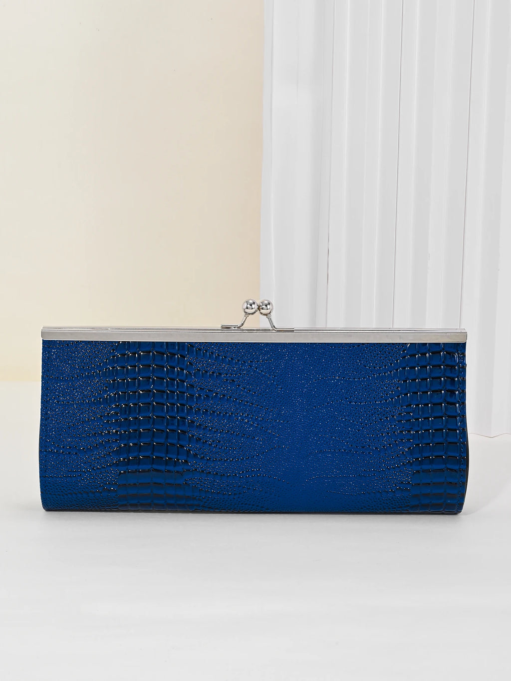 Classic Textured Animal Skin Pattern Coin Purse, Clutch Purse Evening Bag for Women, Glitter Evening Envelope Handbag