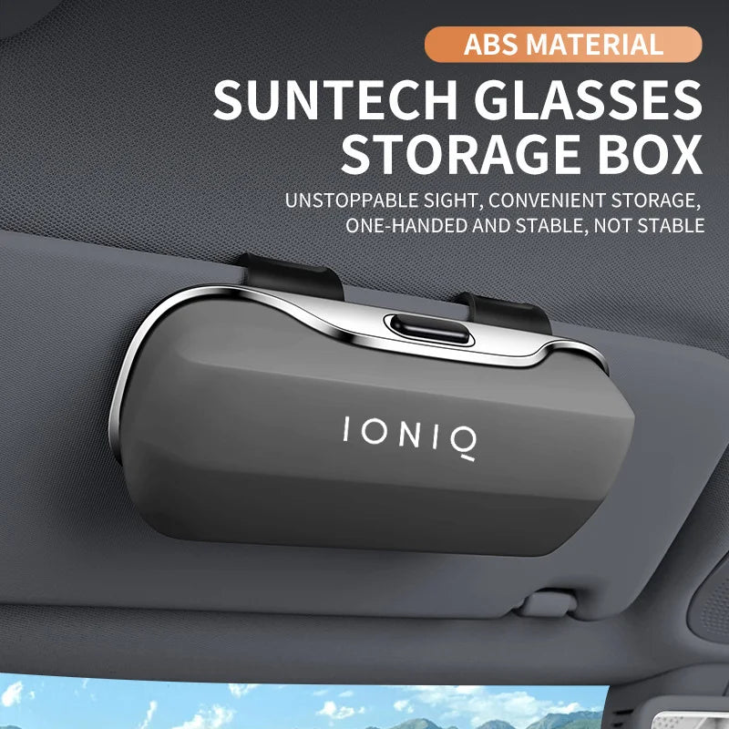 For IONIQ 5 N IONIQ 6 IONIQ 9 7 Electric N key case hybrid Accessories Car Visor Sunglasses Glasses Case Glasses Holder Clip Box