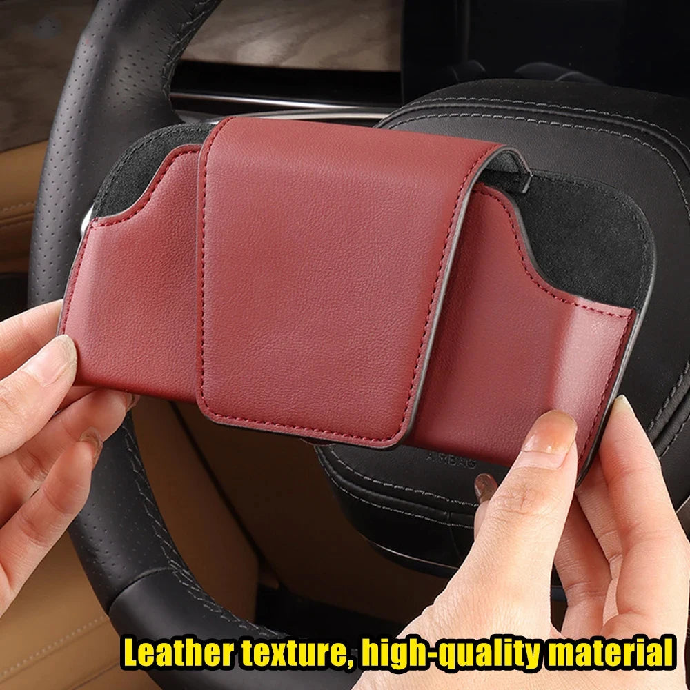 Magnetic Car Sunglasses Holder Case Universal Auto Sun Visor Glasses Box Clip Sunglasses Holder Fastener Eyeglasses Storage
