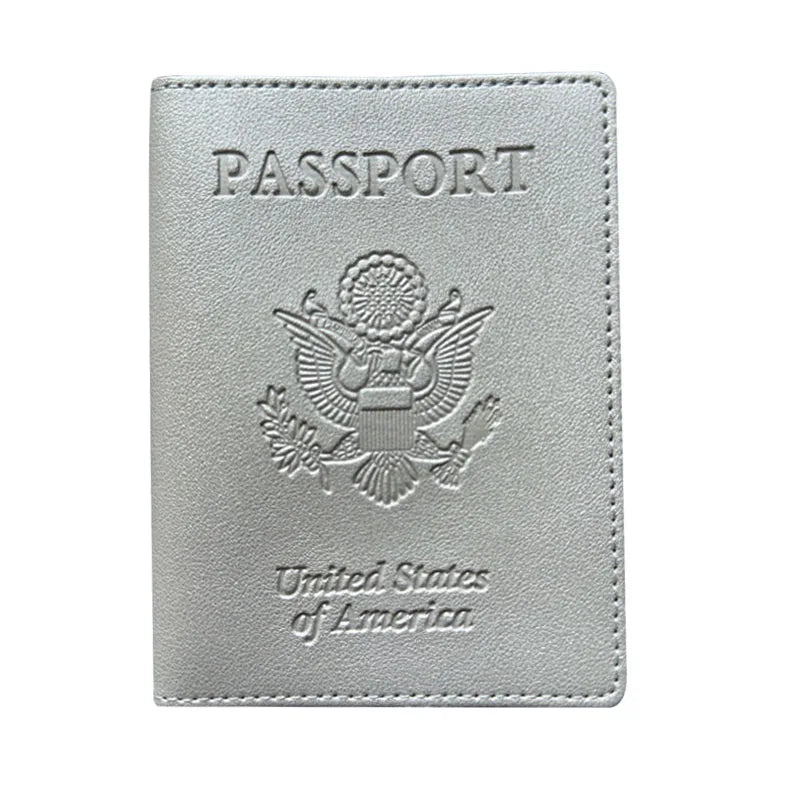 Leather Passport Holder Wallet RFID Blocking Card Case Travel Essentials International Travel Accessory