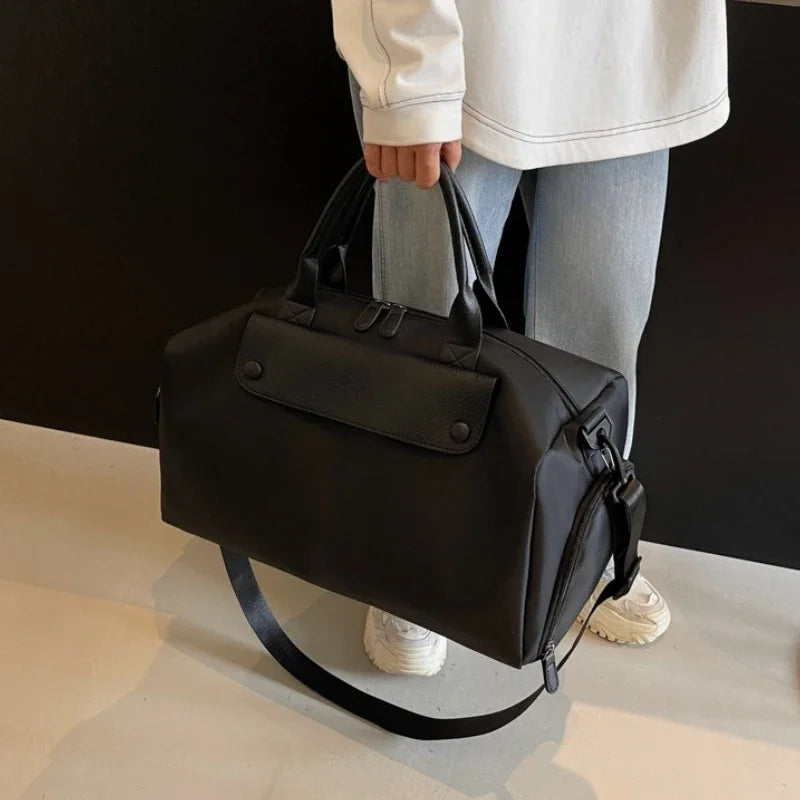 Women Waterproof Sports Gym Duffle Bags Multifunction Dry Wet Separation Bags Fitness Training Yoga Shoulder Bag with Shoe Bag