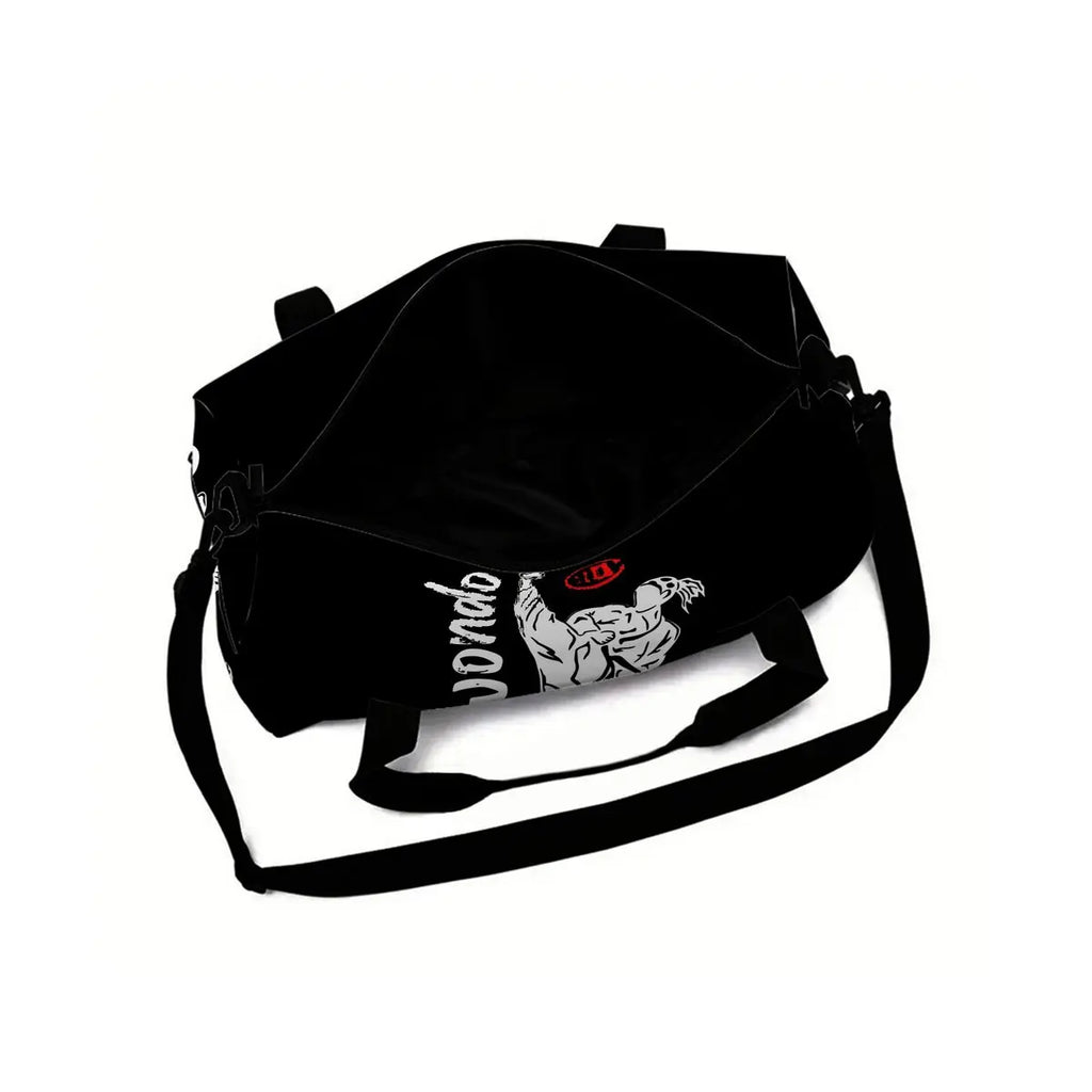 Taekwondo Judo 2D Flat Cartoon School Travel Bag Large Capacity Zipper Luggage Bag Best Gift for Boys Girls Fashion Style