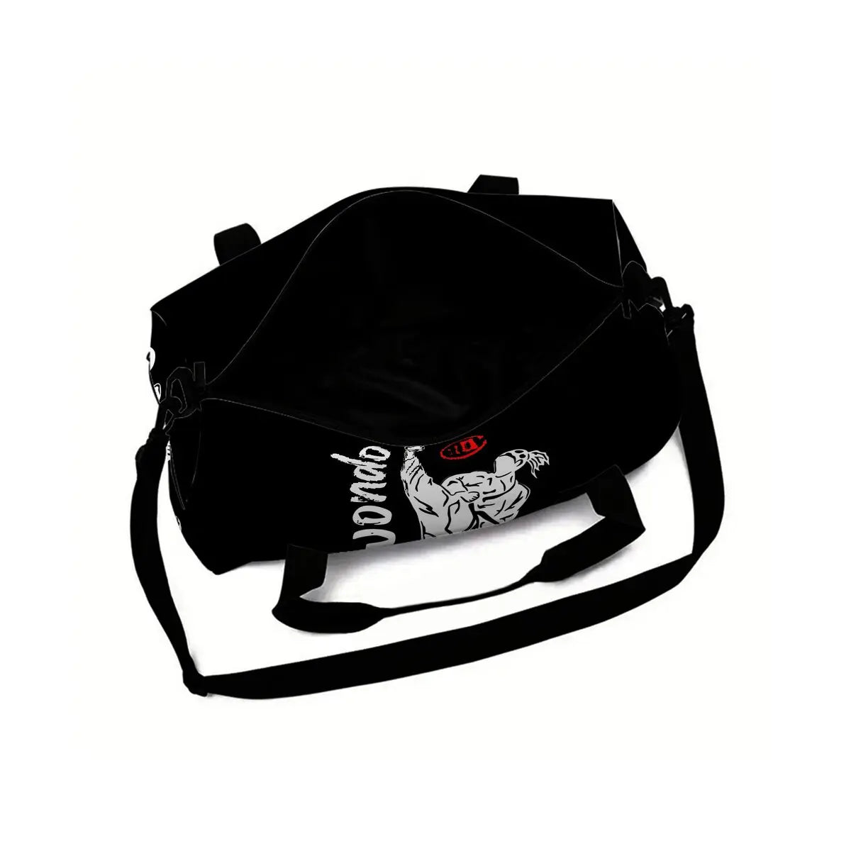 Taekwondo Judo 2D Flat Cartoon School Travel Bag Large Capacity Zipper Luggage Bag Best Gift for Boys Girls Fashion Style