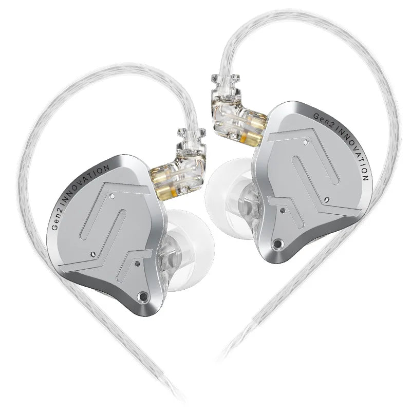 KZ ZSN Pro 2 Hybrid Drive 1BA+1DD In Ear Metal Earphones HIFI Bass Headset Monitor Earbuds Sport Noise Cancelling