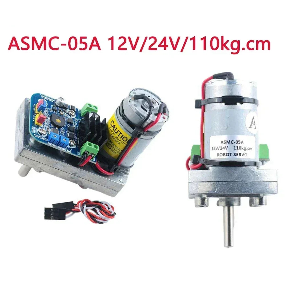High Torque Servo ASMC-05A 110kg.cm /ASMC-05B 180kg.cm Robot Servo Motor Replace ASMC-04A ASMC-04AB / Arm Plate / PCB Controller