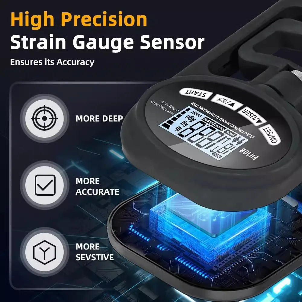 Electronic Grip Strength Meter For Students Fitness Hand Dynamometer Indoor Outdoor Sports Test Equipment
