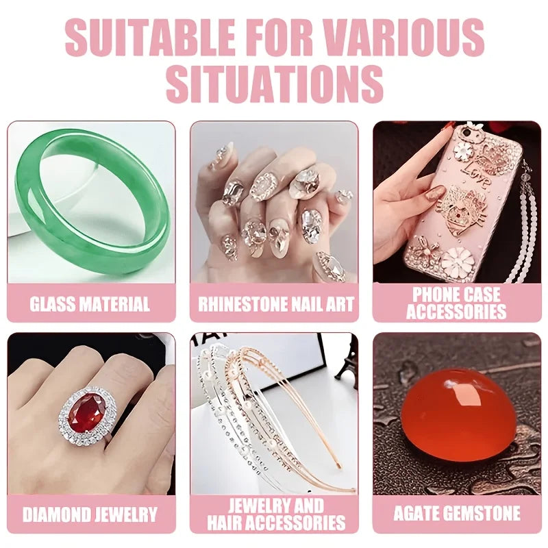 b7000 Jewelry Glue-50ML/1.68 fl oz  B-7000Clear DIY Craft Glue Waterproof Strong Bond Adhesive for Rhinestones Nail Art Metal Glass