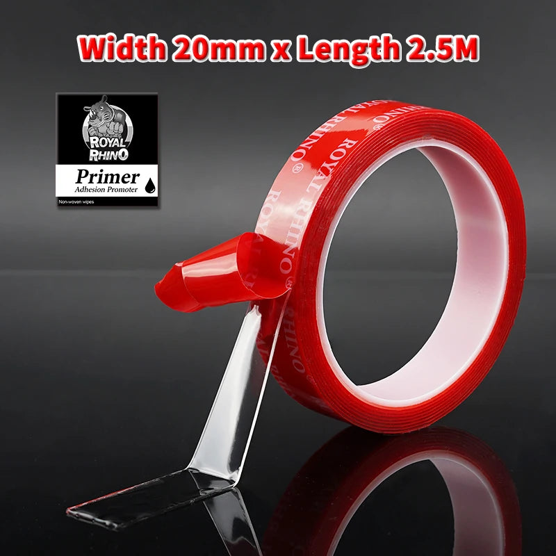Strong Car Special Clear Double Sided Tape Heavy Duty Acrylic Foam Adhesive Sticker for Auto Rear Spoiler Household Accessories
