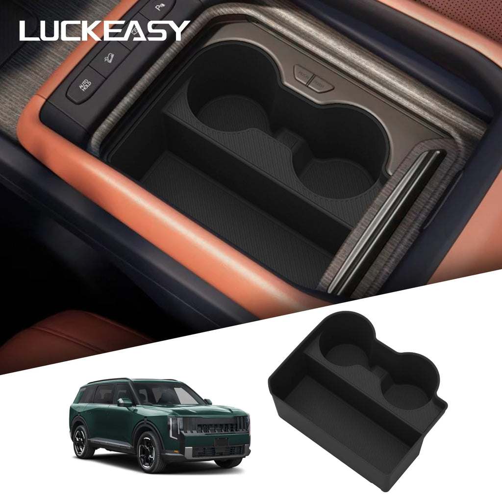 for Kia Telluride 2027 Central Console Water Cup Holder Car Interior Accessories Drinks Holder Silicone Storage Case Tray