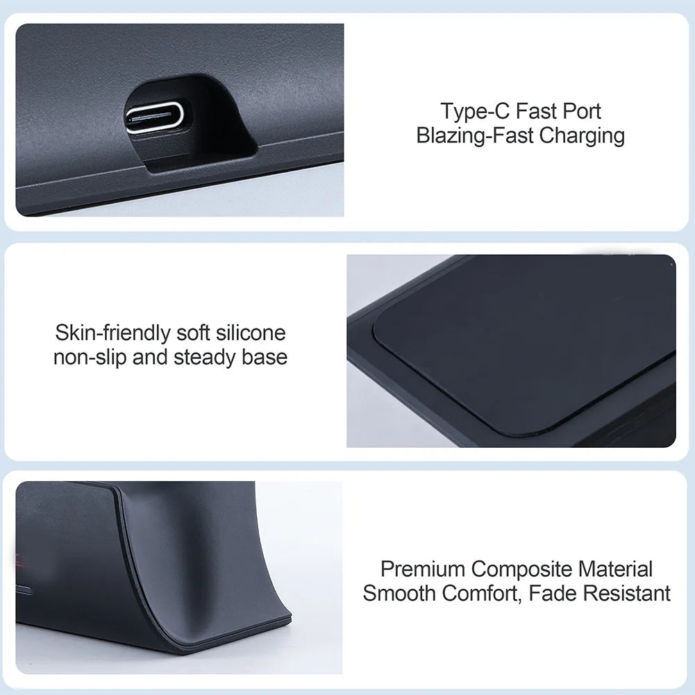 Controller Charging Dock Compatible For Switch 2 Pro Controllers Charging Stand Fast Charging Station W/ LED Indicator & Adapter