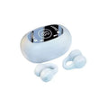 New Wireless Headset Mirror-Style Digital Display Soft Silicone Ear Clip Headphones with Noise Reduction and Lossless for Sports