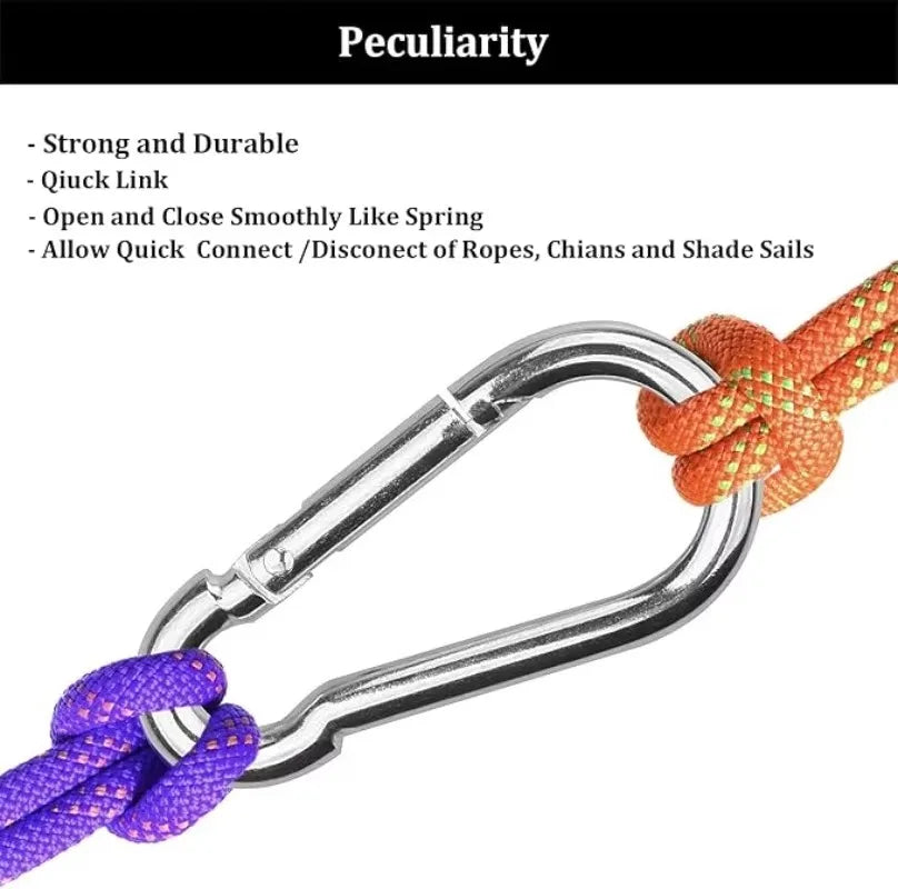 Mini Carabiner Alloy Survival Gear Camp Mountaineering Hook Outdoor Carabiner Keychain Tourist Hooks Fishing Buckle Wholesale