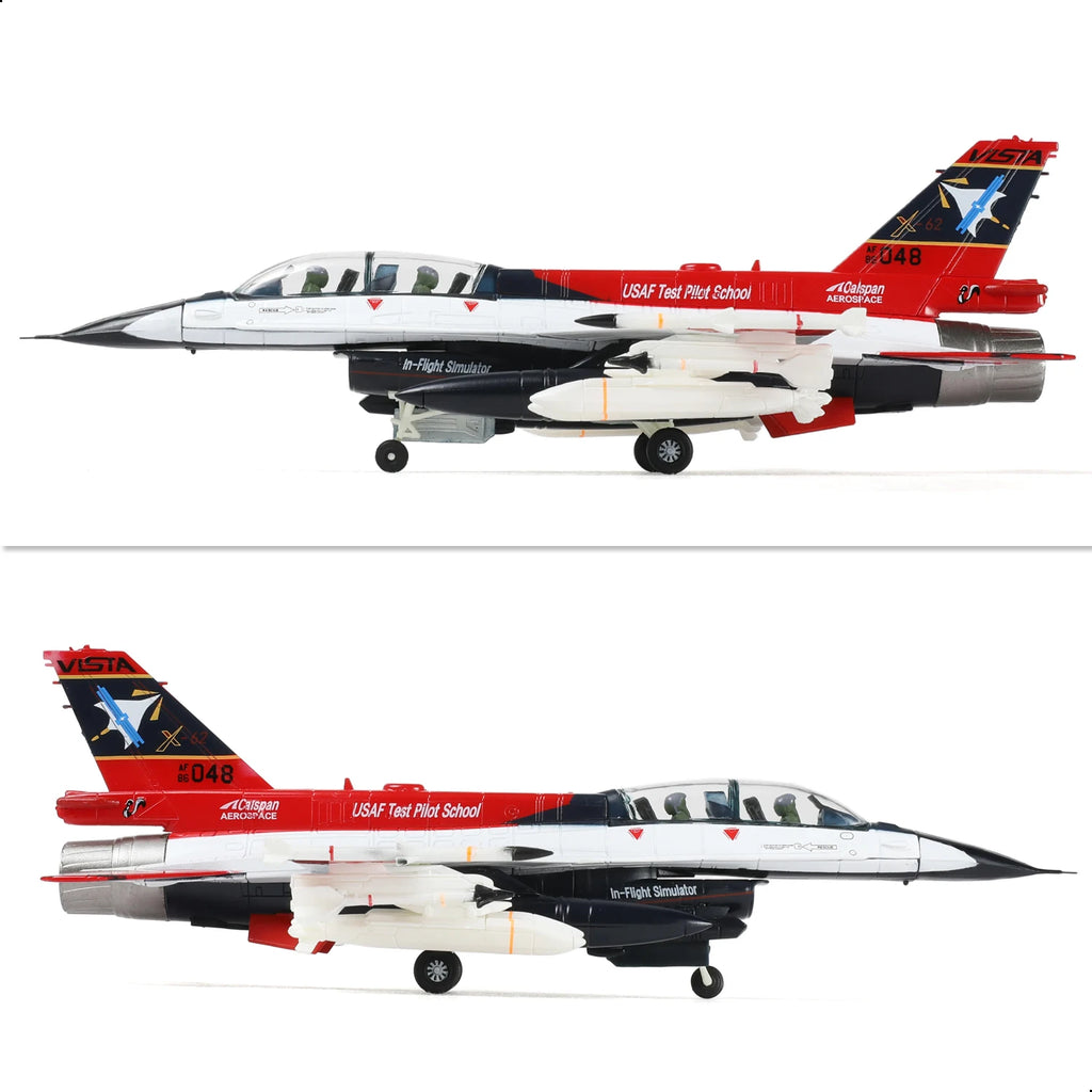 NUOTIE 1/72 F-16D X-62 VISTA USAF Test Pilot School Pre-Built Diecast Model with Stand Collection Gift for Adult