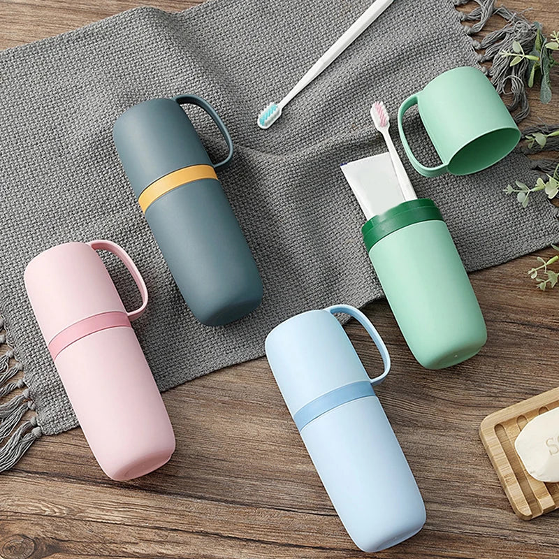 Toothbrush Cup Travel Toothbrush Toothpaste Holder Simple Portable Mouthwash Cup For Business Trip Home Camping Acessor