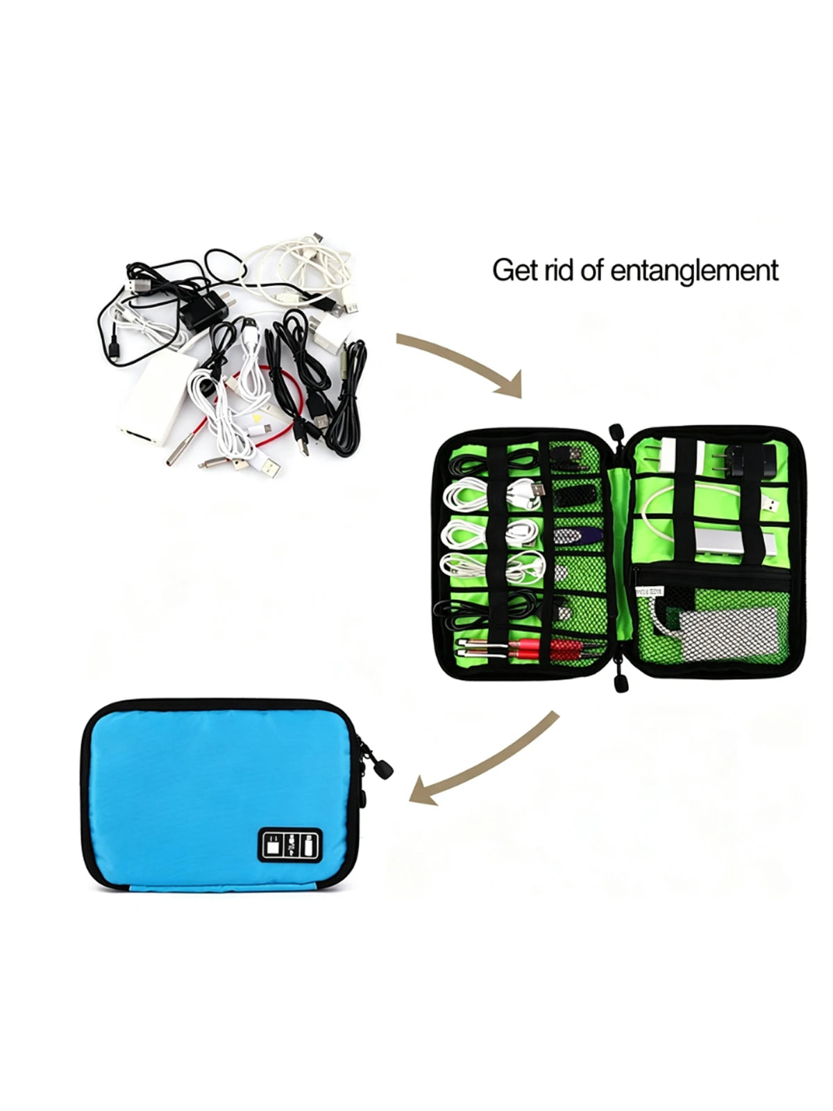 Mobile Phone Data Cable Storage Bag, Digital Storage Bag, Charger Accessories Storage Bag, Waterproof Storage Bag, Earphone Case Storage Bag, Mobile Phone Accessories Earphone Charger USB Drive Storage Bag, Multifunctional Po