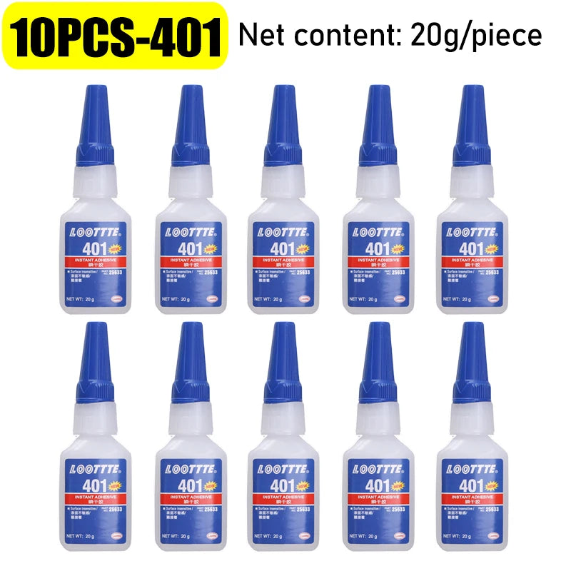 10/1pc 495/401/406 Strong Glue Quick Drying Instant Liquid Glue High Temperature Resistant Adhesive for Metal Plastic Wooden