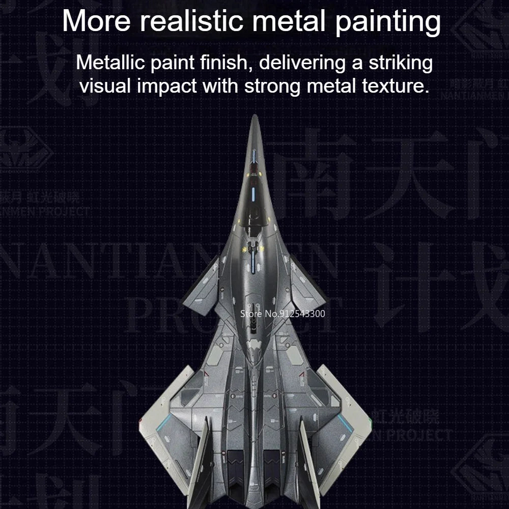 Scale 1:50 1:144 Baidi Aerospace Fighter Toy Model Car Zinc Alloy Body Movable Parts High Simulation Aircraft Desk Decoration