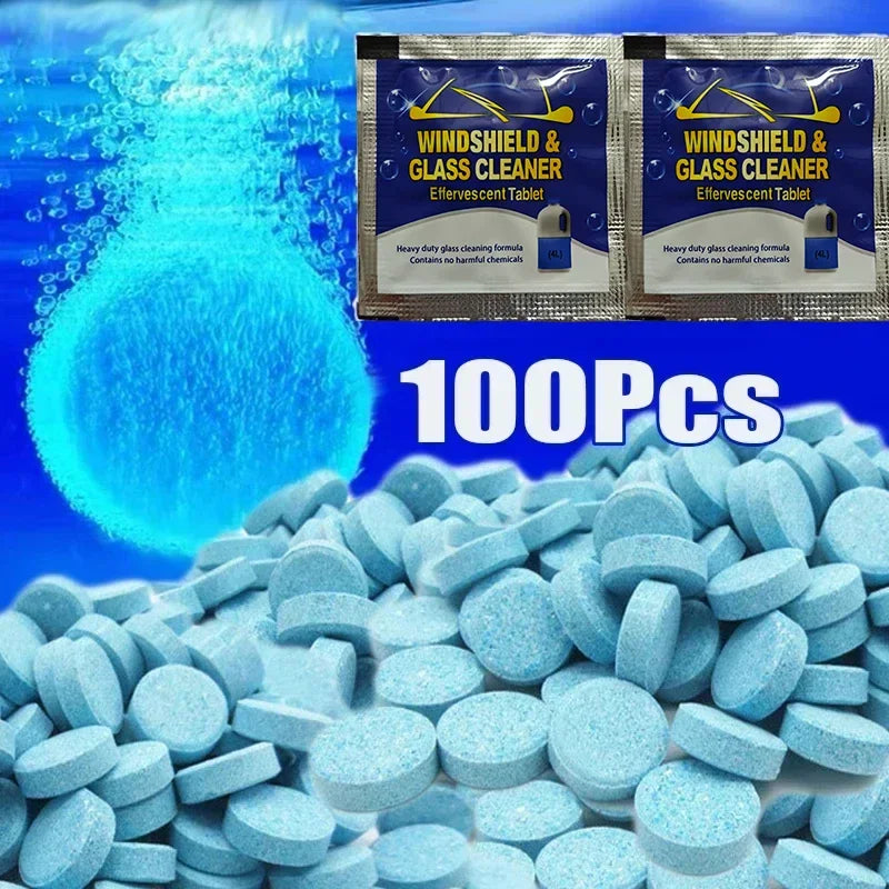 Anti stain and anti fog 2-in-1, car effervescent tablets protect driving safety!