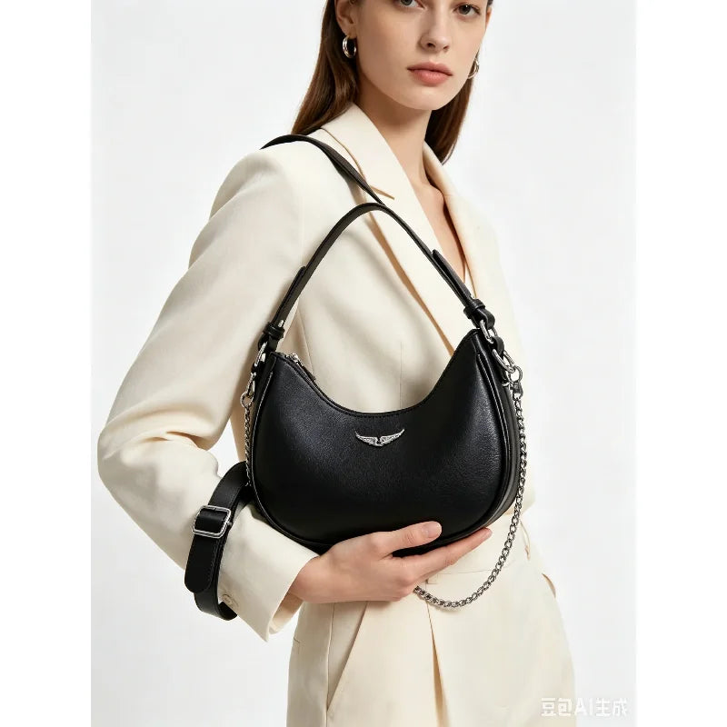 2026 Large Capacity Diaper Bag Commuter Elegant Leather High End Minimalist Tote Purse For Ladies Business Leisure