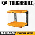 TOUGHBUILT  Stacktech Shelves Wall Bracket Tool Accessories TB-B1S3-M-20