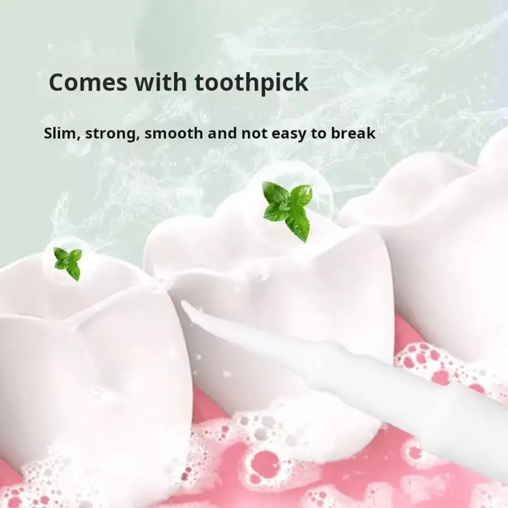 Disposable Toothbrush with Mint Liquid Beads Dual Function No Water Needed Soft Bristles 95cm Travel Size for Camping Business