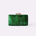 2025 Marble Green Pearl Acrylic Women Shell Box Clutches Gift phone bag Evening Minaudiere Bags Wedding Bridal Handbags Party