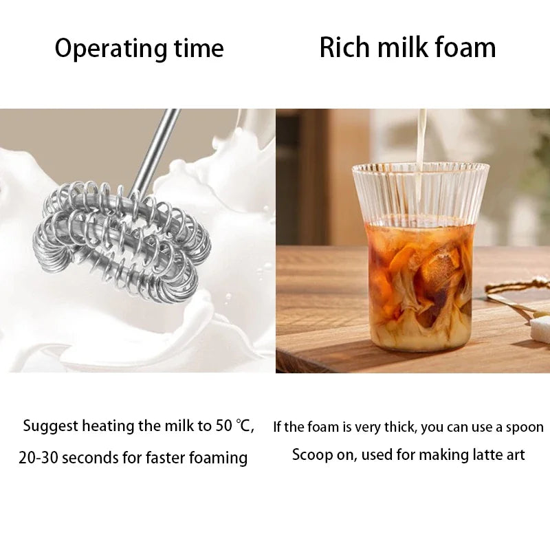 Diwiter Electric Milk Frother Handheld Egg Beater Foamer Coffee Maker Electric Blender Mixer Mini Portable Blender Kitchen Tool