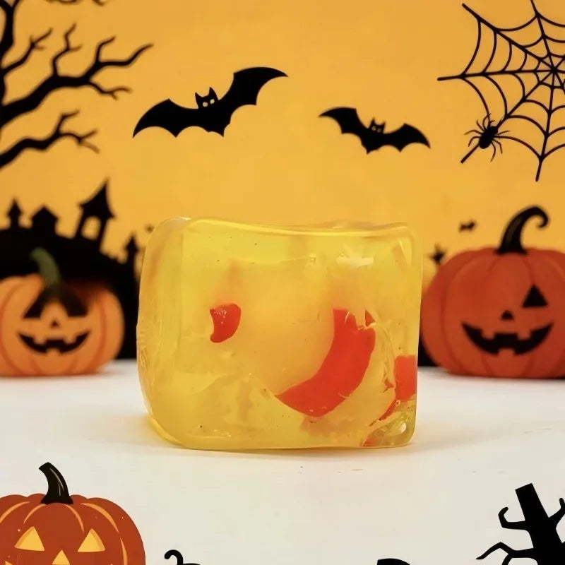 Halloween Pumpkin Ghost Bat Maltose Stress Ball Squishy Toy Soft Stress  Slow Rebound Fidget Toy Stress Relief Funny Gift