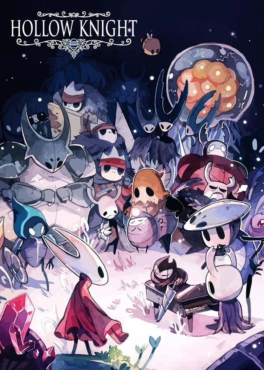 Hot Popular Video Game Hollow Knight Posters and Prints Canvas Printing Modern Wall Art Picture for Living Room Home Decoration