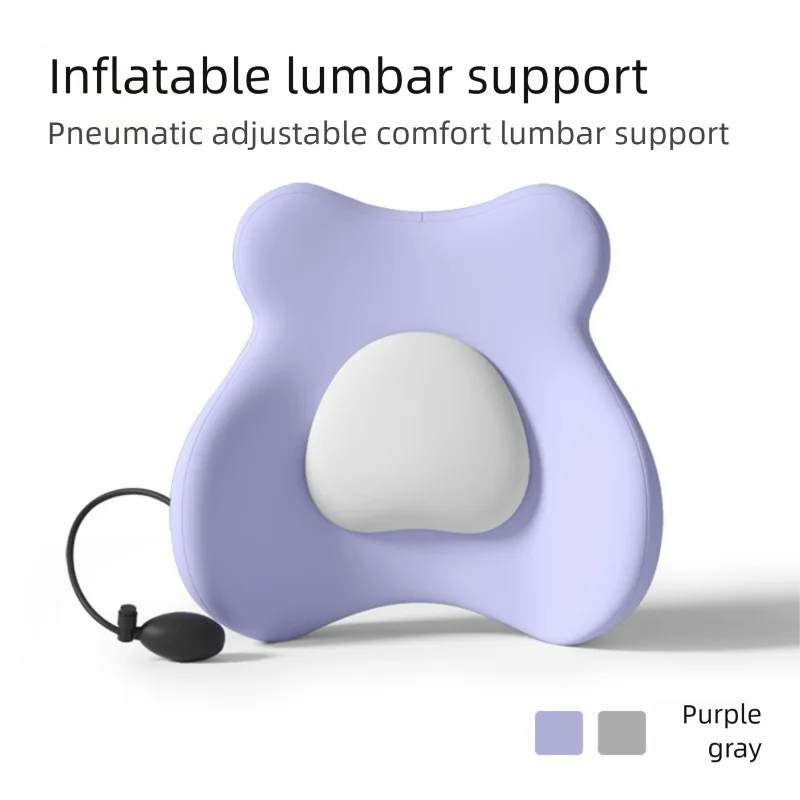 Inflatable Support Cushion Design For Car Waist Protection And Lumbar Pillow Ergonomic Lumbar Support Pillow Press Type Cushion