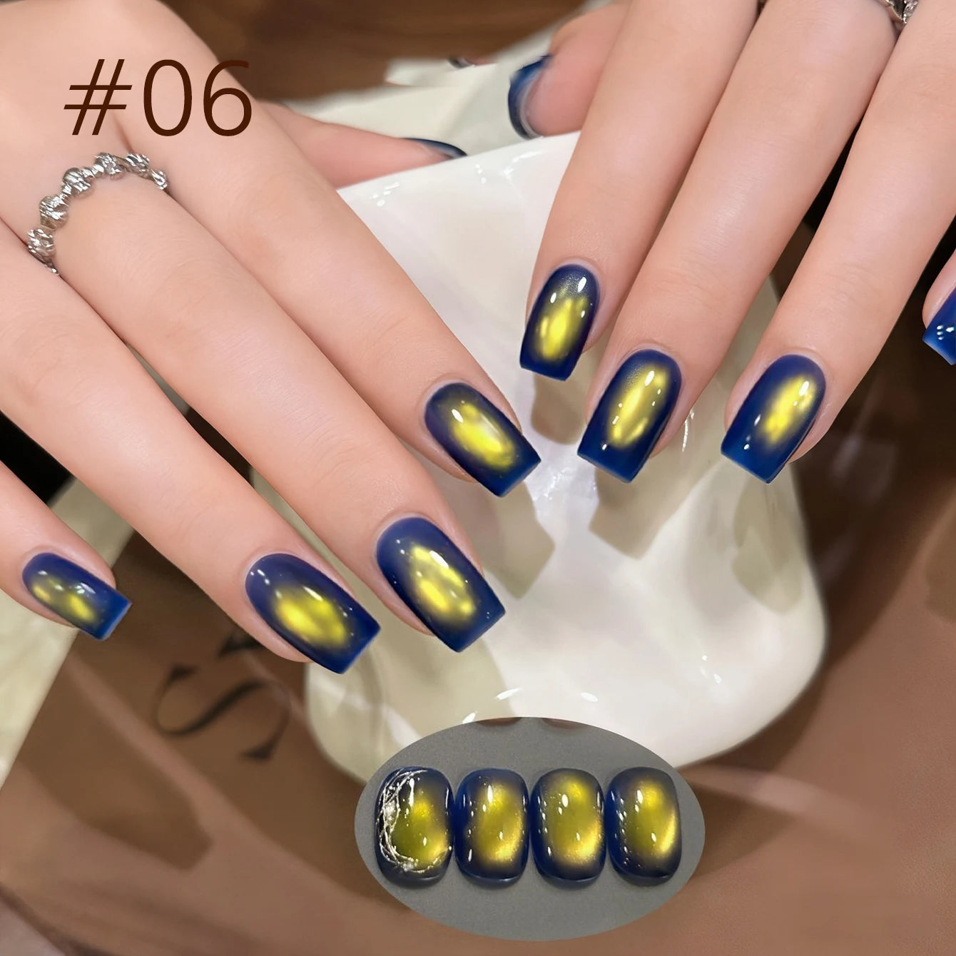 MIANEL 10ML Specially Blended Golden Osmanthus Cat Eye Nail Polish Gel 2026 New Style Versatile Cat Eye Nail Polish Nail Art Set