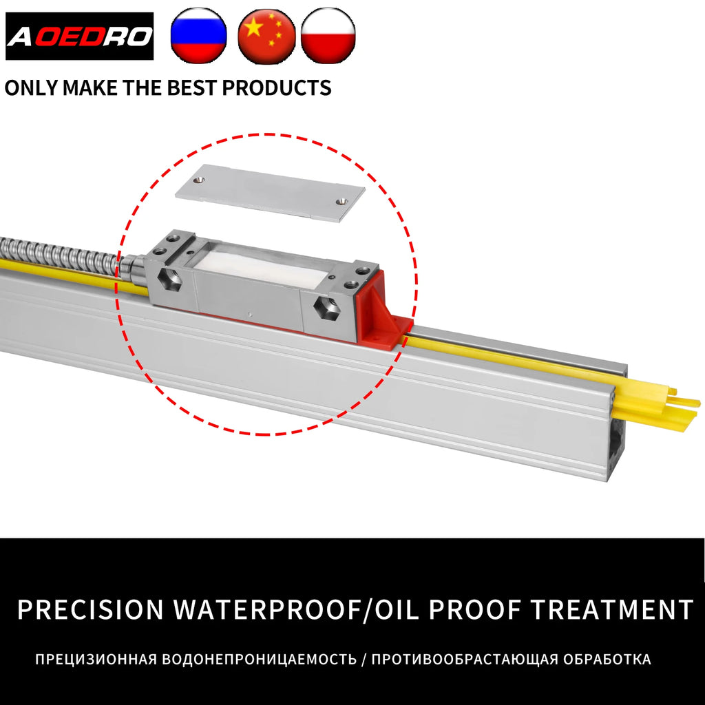 Best Price High Precision Linear Scale ABZ 5micron DRO Encoder 100 150 200 250 300 350 400 450mm Optical Grating Ruler