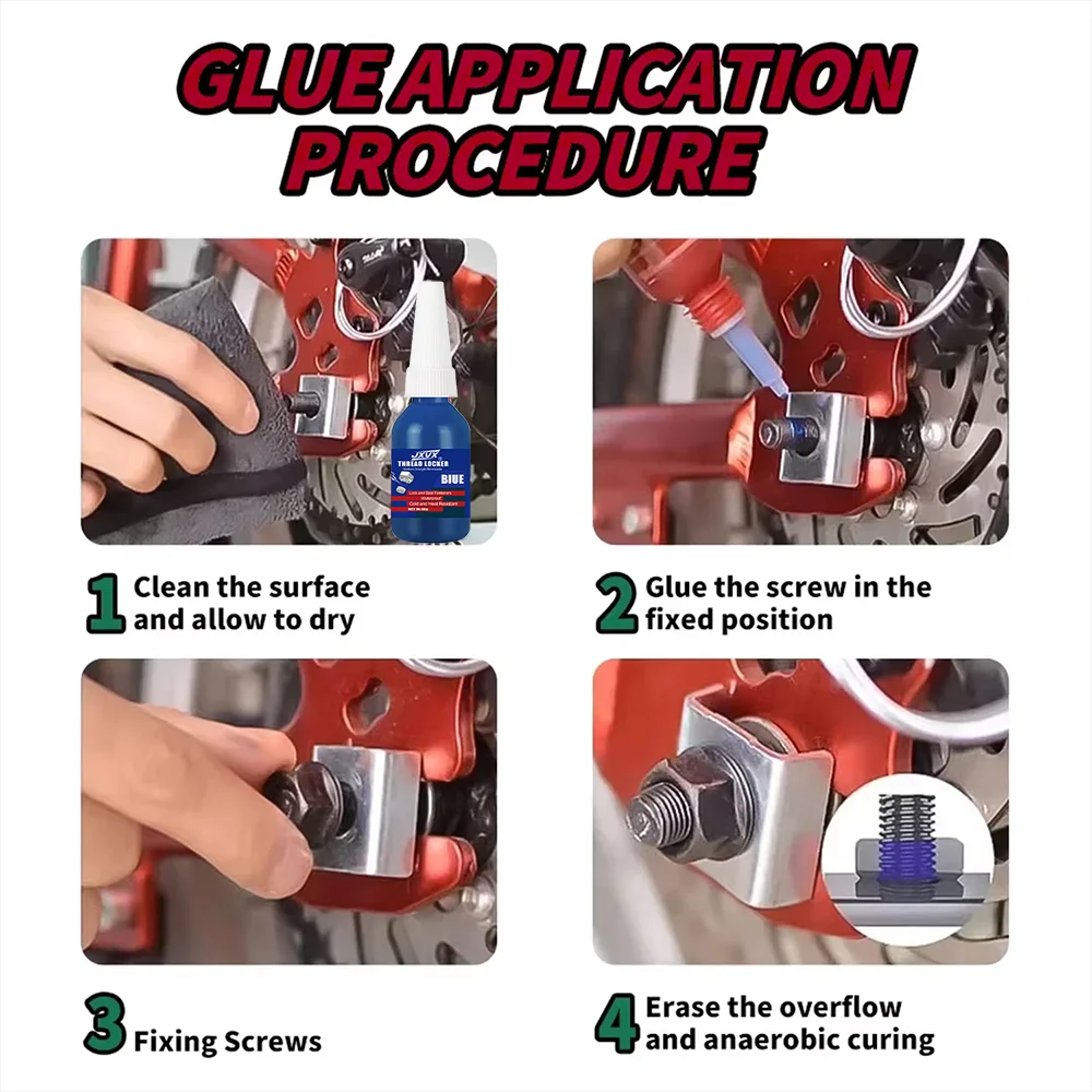 Ultra-High-Strength Seismic-Resistant Screw-Tightening Anaerobic Adhesive - Removable Threadlocker & Metal Adhesive, 50g