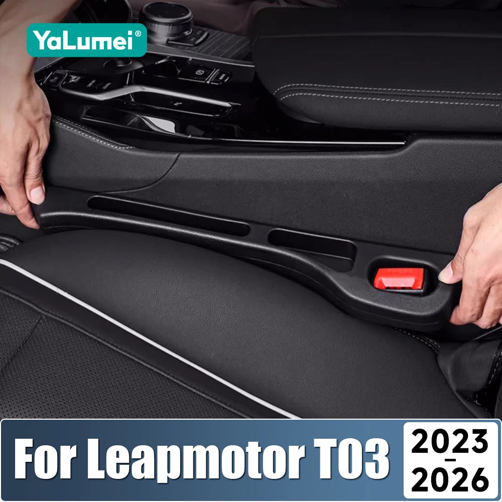 For Leapmotor T03 2023 2024 2025 2026 2PCS Universal Car Seat Leak Proof Strips Gap Side Seam Filler Storage Accessories