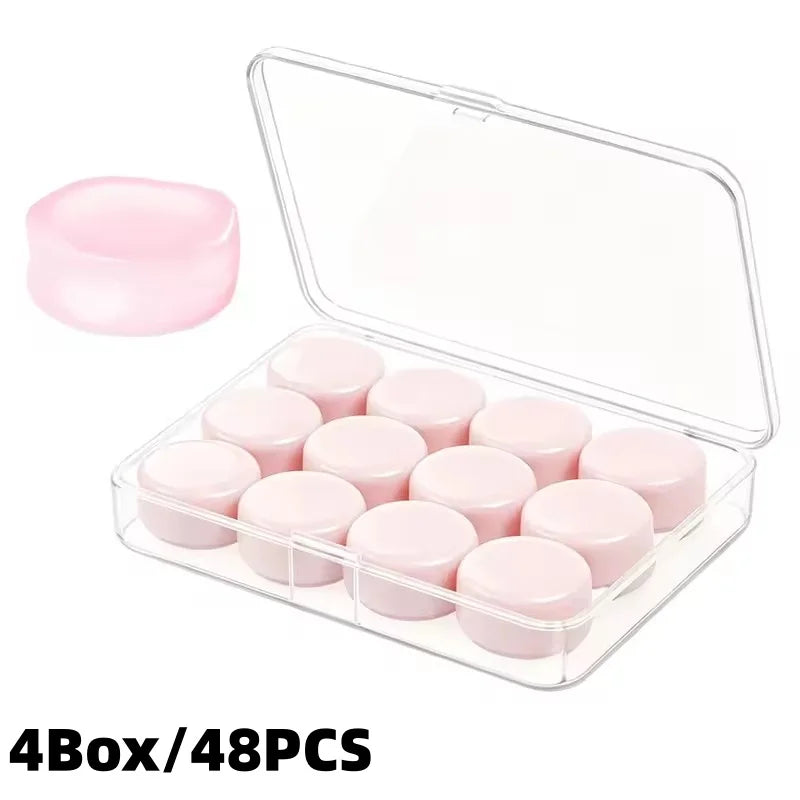 Soft Silicone Earplugs Wax Ear Plugs Reusable Noise Cancelling Gel Ear Plugs Waterproof Earbuds for Sleeping Flying Swimming