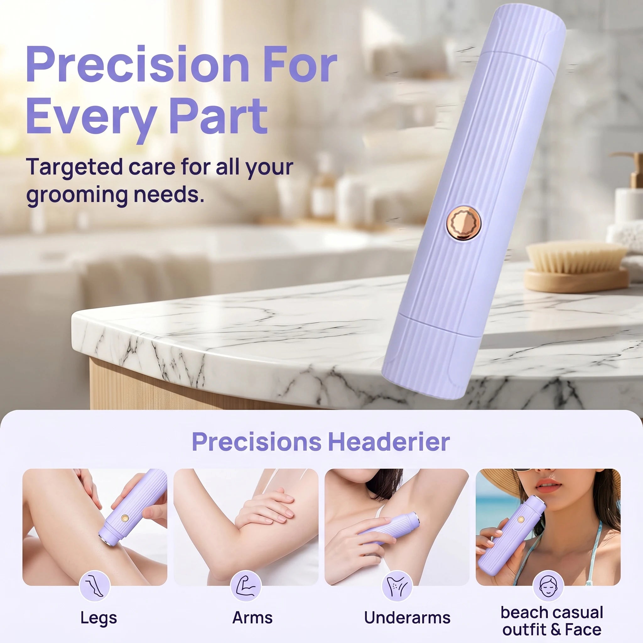 2026 New 2in1 Electric Razor for Women Painless Hair Removal Rechargeable Body Trimmer Underarm Mustache Epilator Shaver