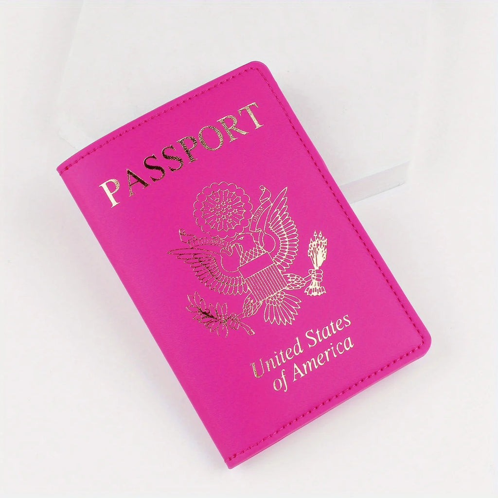 Passport Holder for Women and Men, Premium PU Leather Travel Passport Wallet Passport Cover