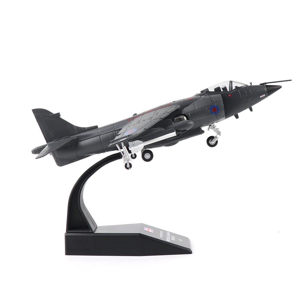 NUOTIE 1/72 Royal Air Force Harrier Jet Pre-Built Diecast Military Model for Display Collection & Gift
