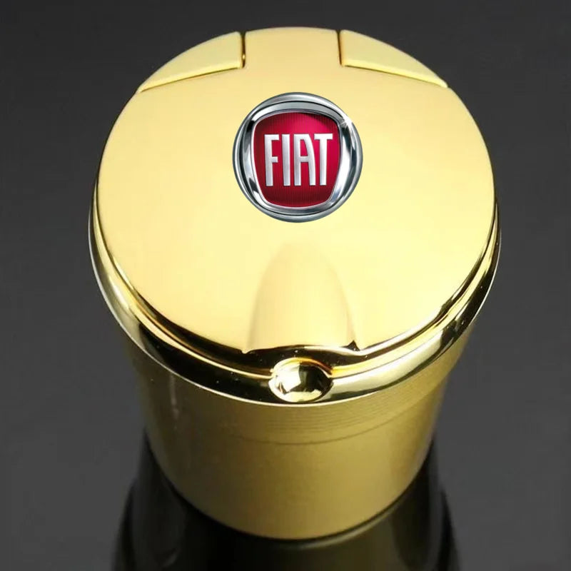 Portable car ashtray with LED light detachable car ashtray for Fiat punto abarth 500 stilo ducato palio bravo doblo